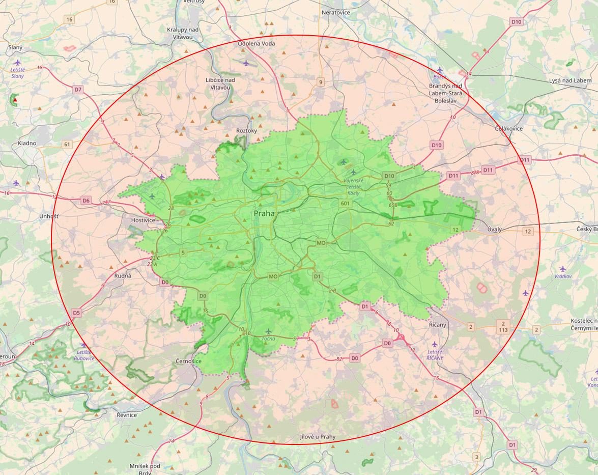 Mapa rozvozů atojepecka.cz