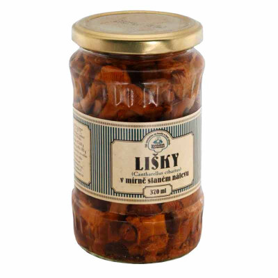 Lišky v mírně slaném nálevu 370 ml